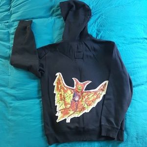 Thrasher vans neck face hoody